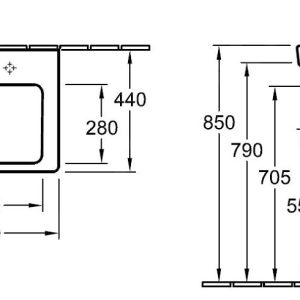 Villeroy & Boch Subway 2.0 – Waschbecken Mit Überlauf, 550×440 Mm, Alpinweiß 7113F501 6