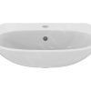 Ideal Standard Tesi – Waschtisch 600×475 Mm, Mit Überlauf, Hahnloch, Weiß T352201 14